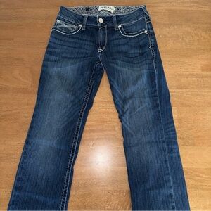 Ariat Dark Blue Mid Rise Straight Leg Jean
